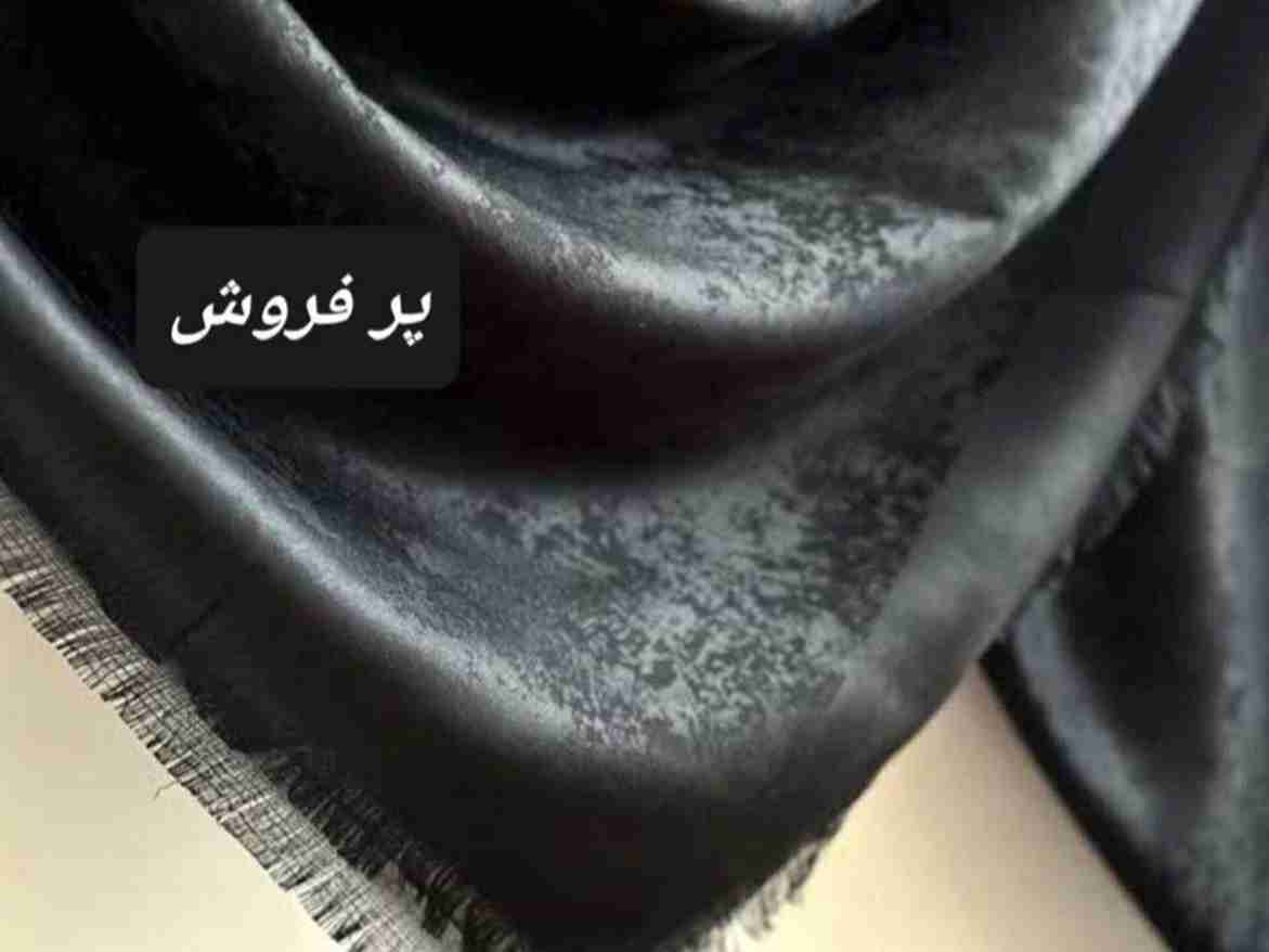 تصویر 1 از پخش عمده روسری پتینه مشکی + کف قیمت بازار